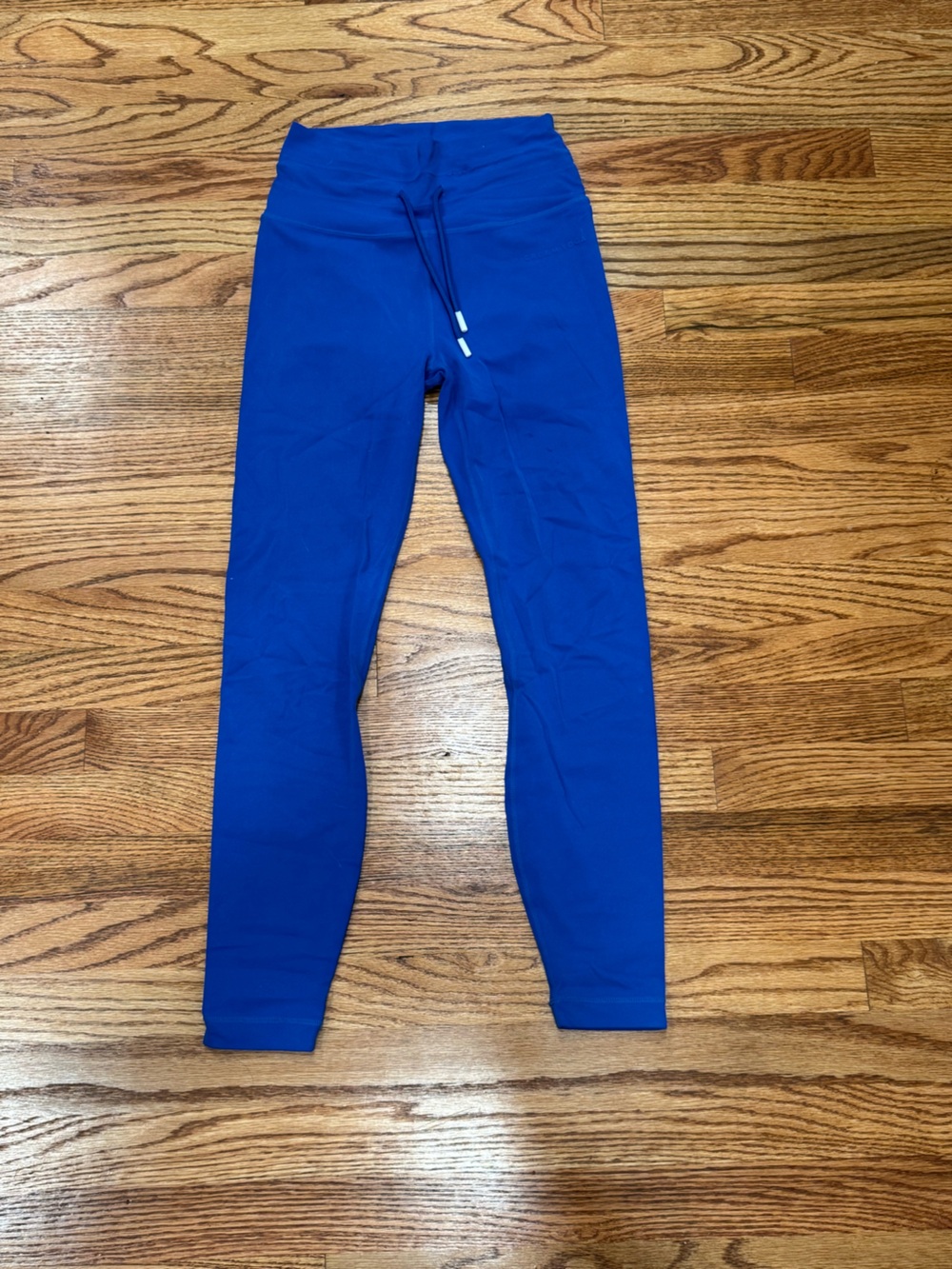Cream Yoga Aria Legging in Sapphire Blue